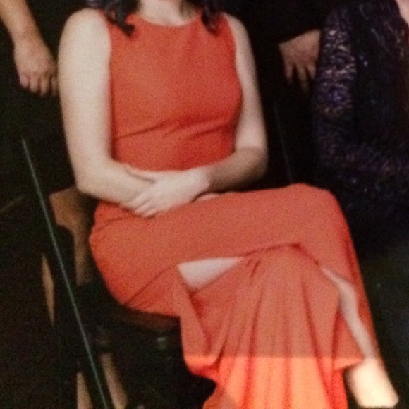 BEBE bright orange jumpsuit - Picture 1 of 4